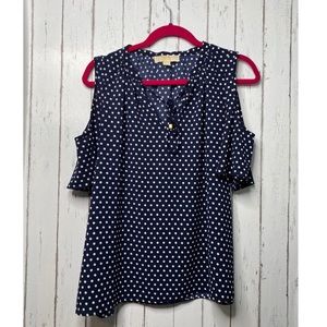 Michael Kors Cold Sholder Polda Dot Top